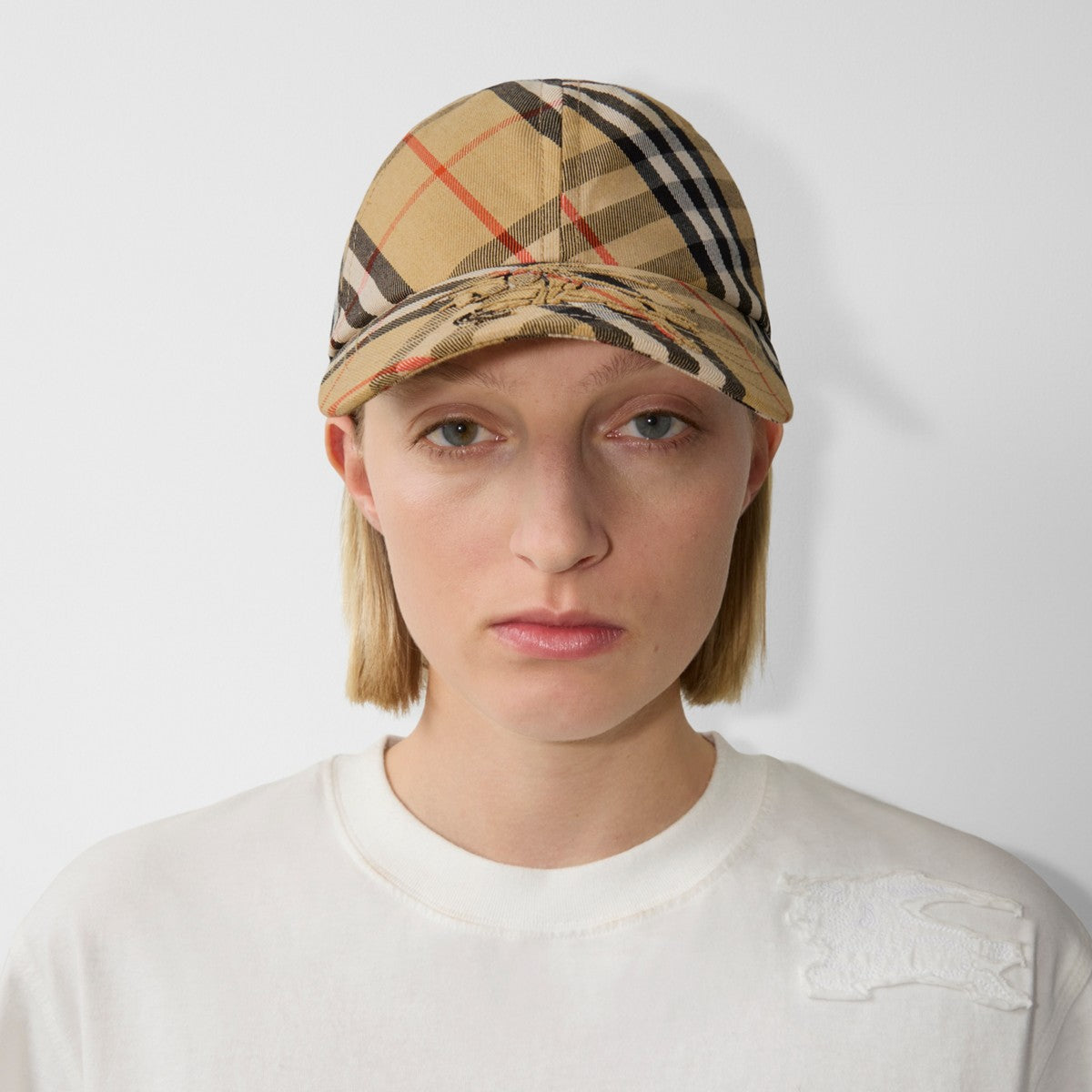 Casquette Burberry en sergé Check EKD