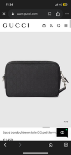 Sac à bandoulière en toile GG petit format - #3