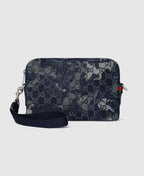 Sac à bandoulière en denim GG petit format