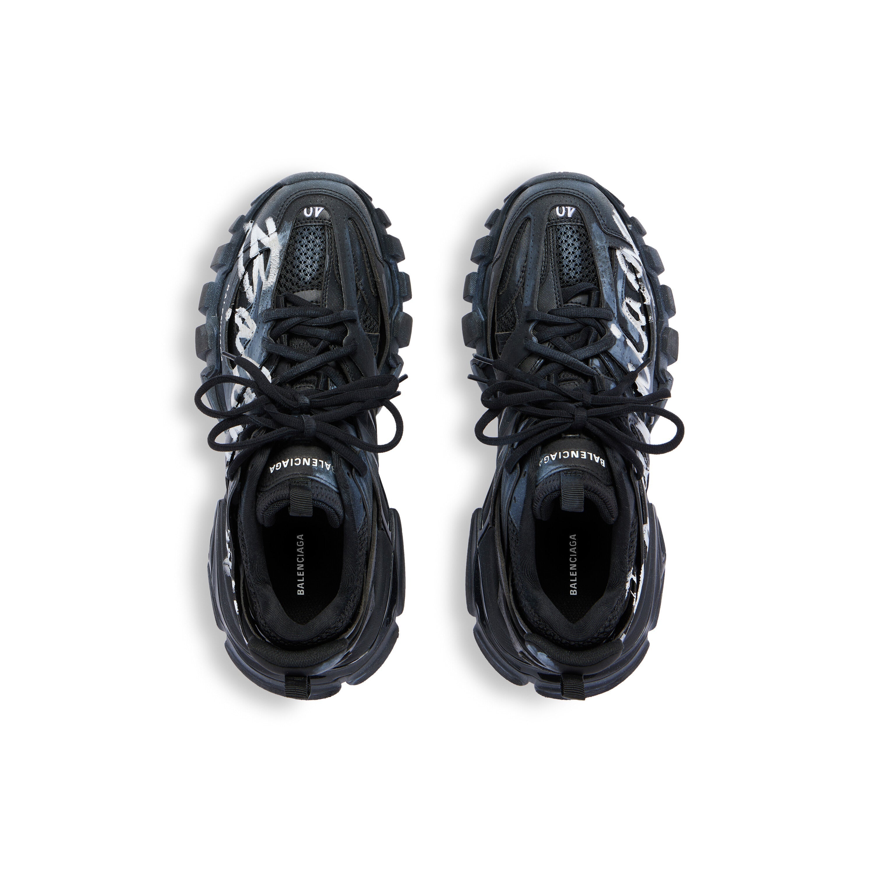 Balanciaga Track Noir Avec Logo Blanc