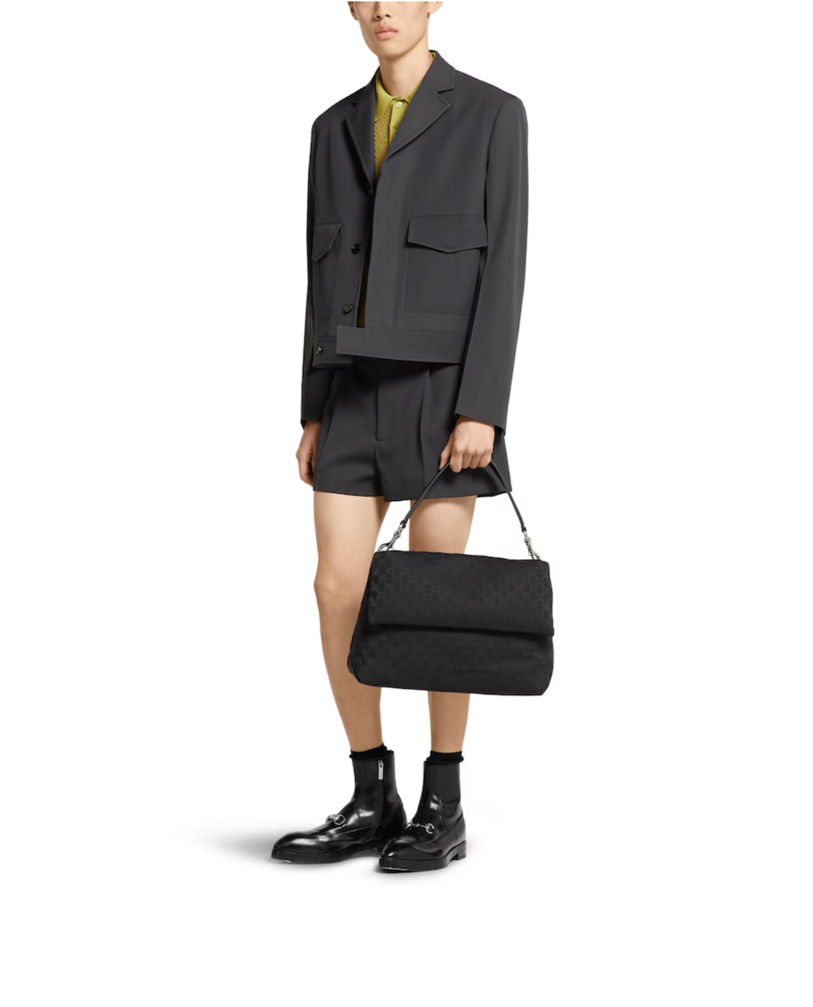 Sac à bandoulière en toile GG grand format - #1