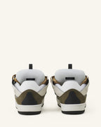 Lanvin Curb Blanc Et Kaki