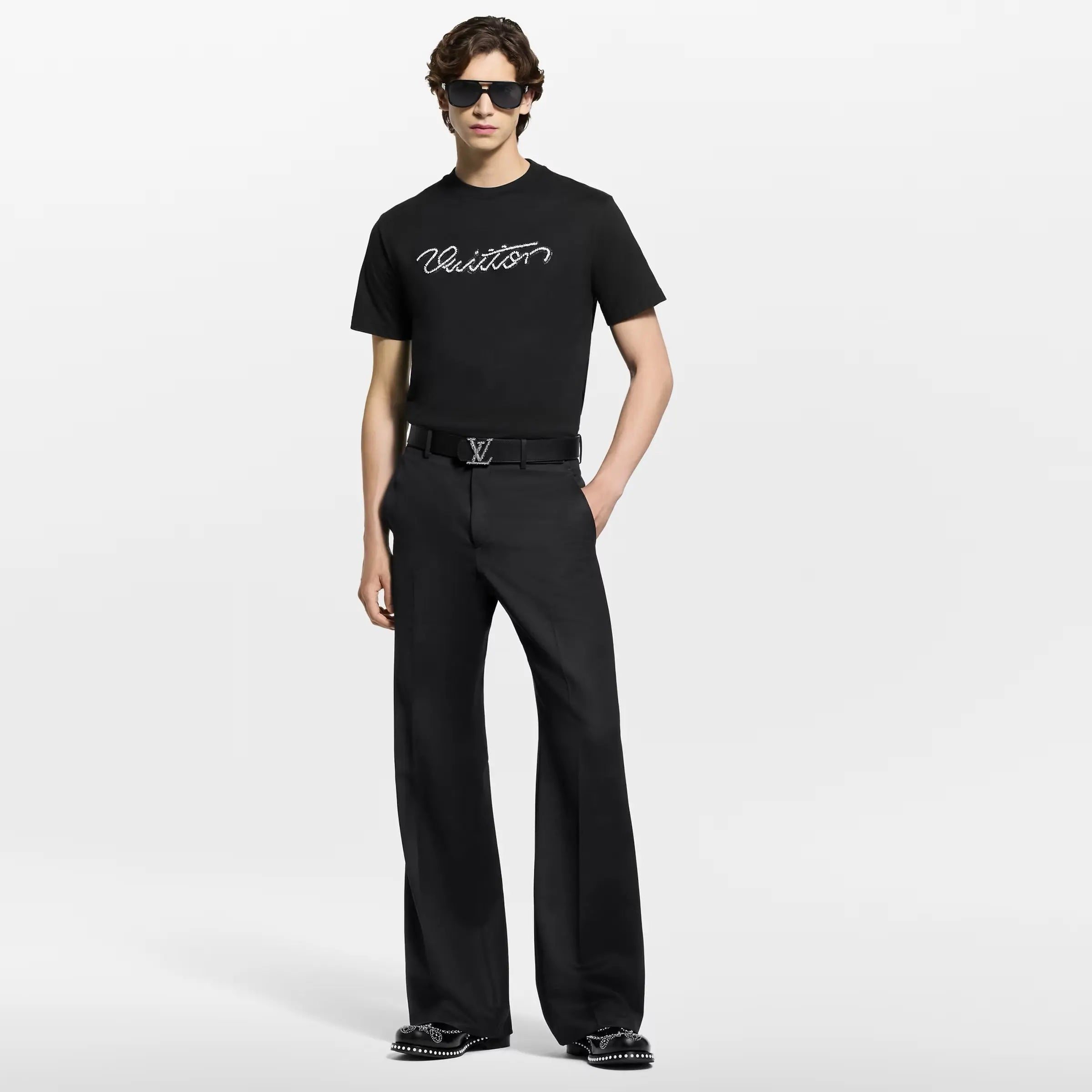 Tee-shirt à manches courtes avec signature