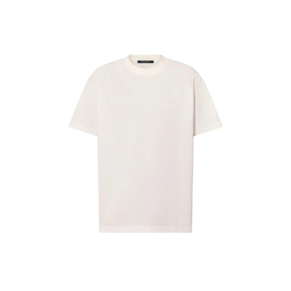 Tee-shirt Damier en piqué de coton