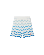 Wavy Gradient Crochet Shorts - Casablanca