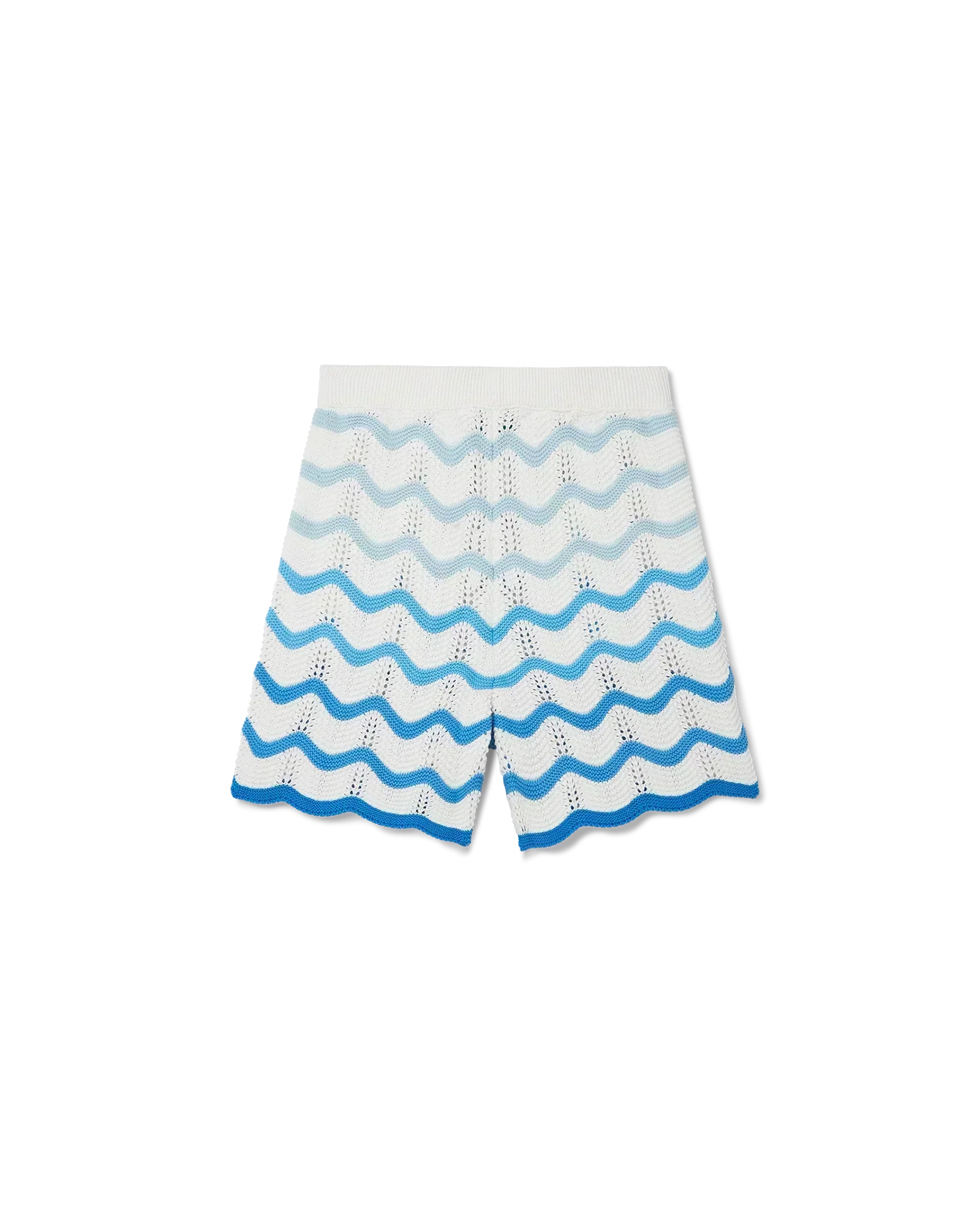 Wavy Gradient Crochet Shorts - Casablanca