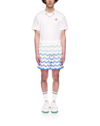 Wavy Gradient Crochet Shorts - Casablanca