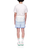 Wavy Gradient Crochet Shorts - Casablanca