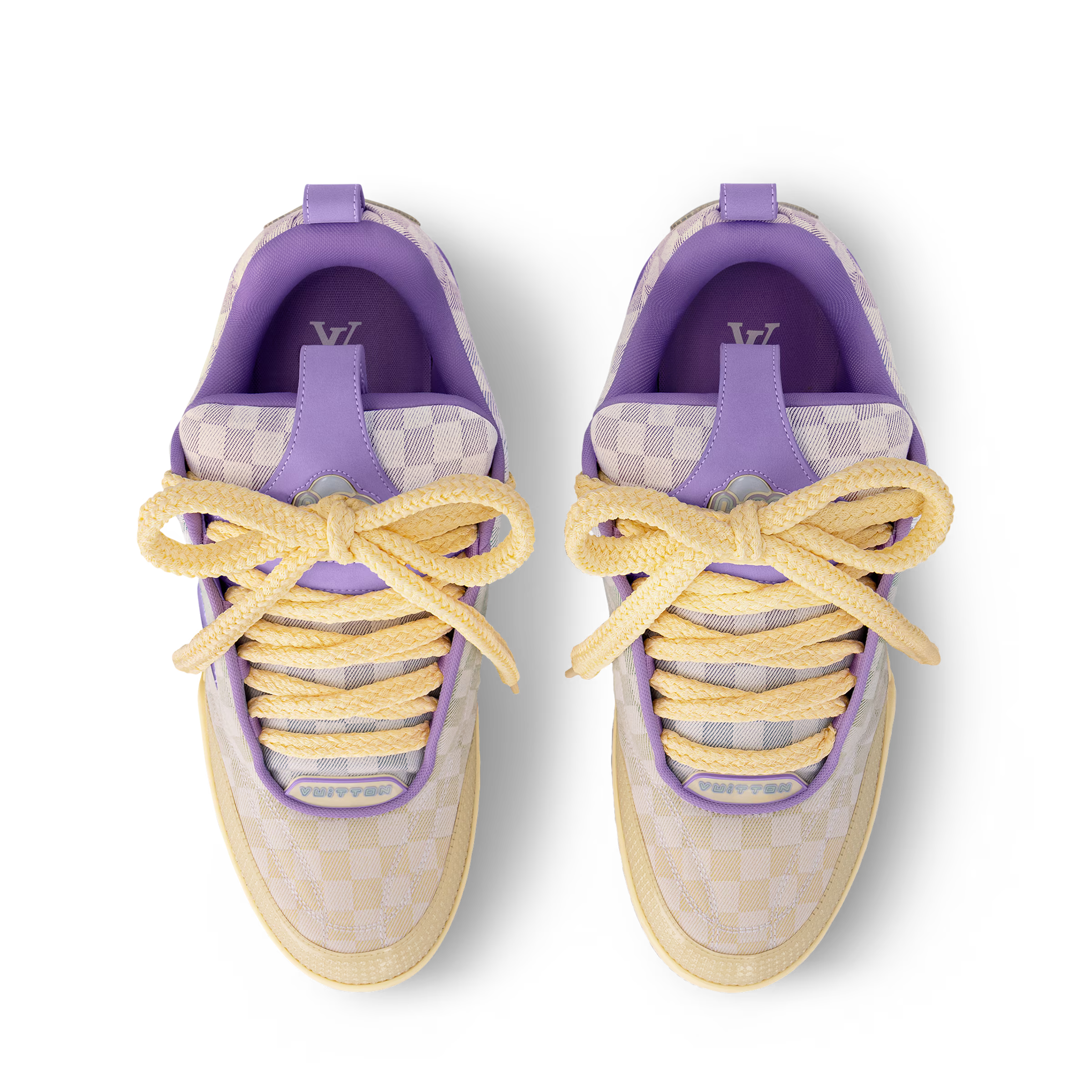 LV Skate Logo Incrusté Violet Et Multicolore