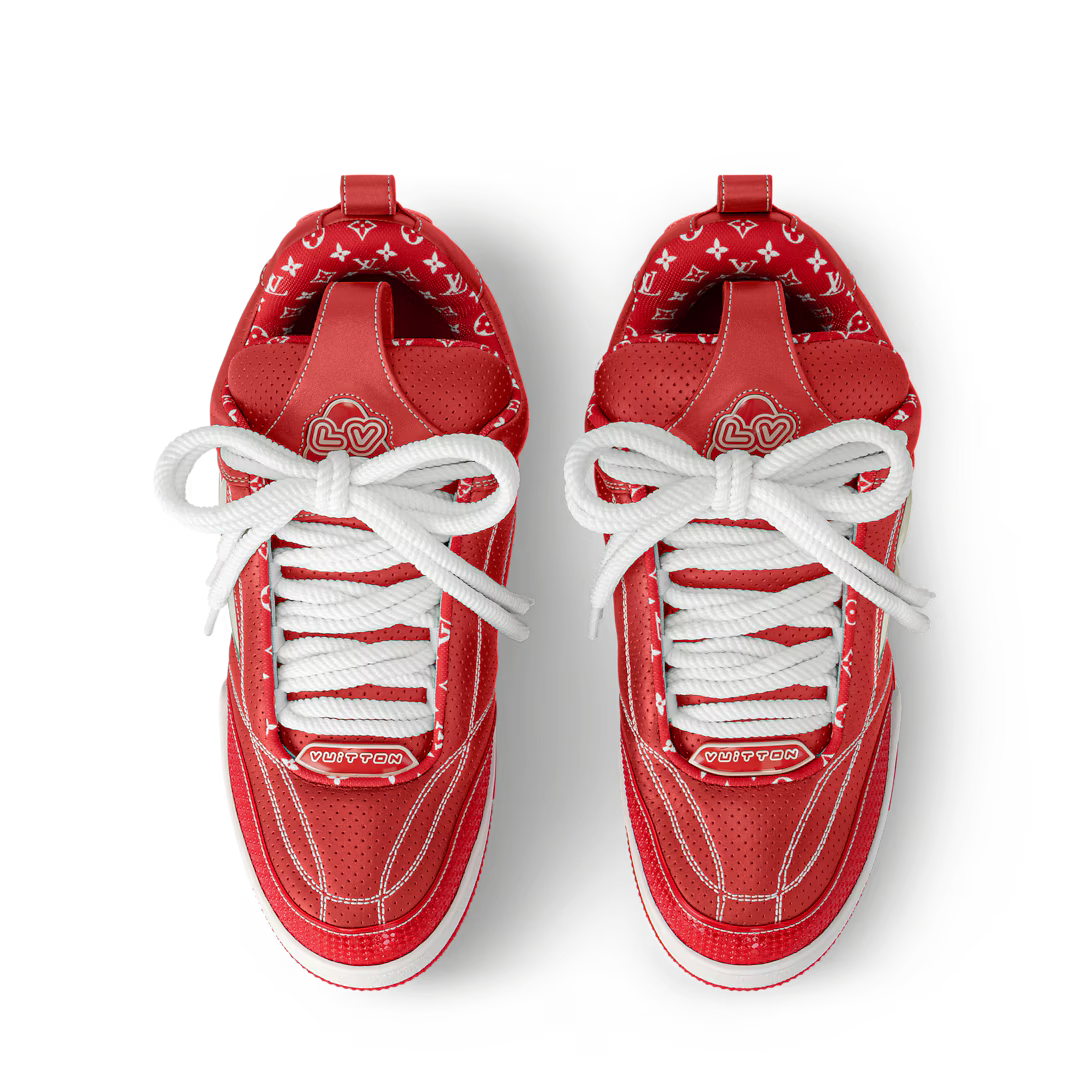 LV Skate Logo incrusté Rouge