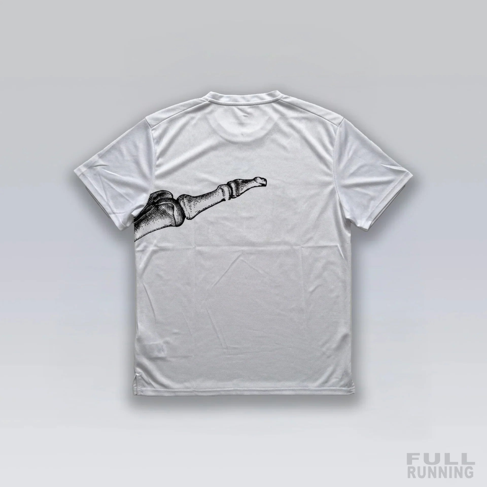 T-shirt de Running Division Squelette "MILER" Blanc
