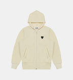 Sweat zippé CDG Avec Capuche Beige