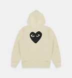 Sweat zippé CDG Avec Capuche Beige