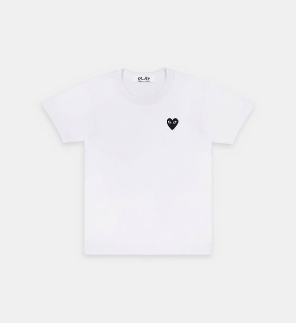 T-Shirt CDG Blanc Logo Noir