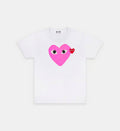 T-Shirt CDG Blanc Et Rose